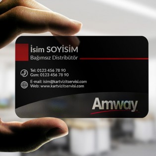 Amway Şeffaf Kartvizit