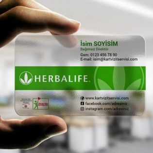 Herbalife Şeffaf Kartvizit